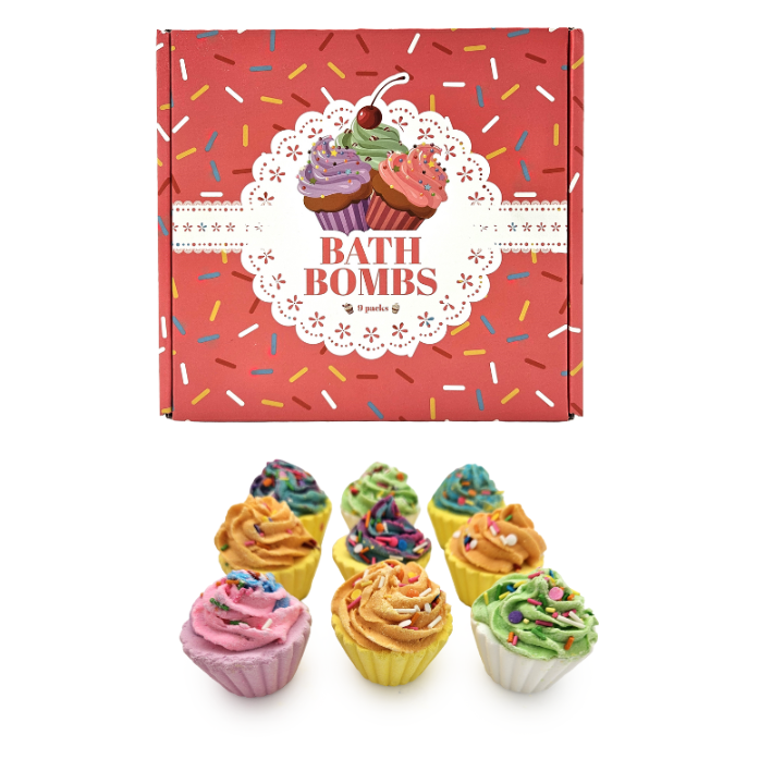 Cupcake Bath Bomb - 9 Pack ($1.70 each)